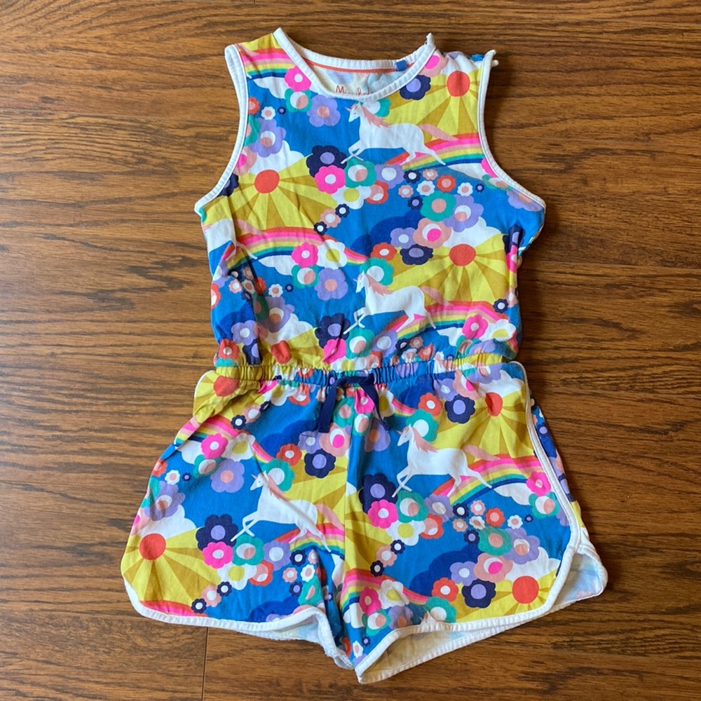 Adorable Mini Boden Romper, Size 9-10, EUC